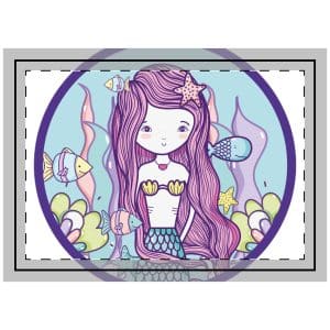 Cute Mermaid Throw Pillow