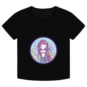 Cute Mermaid Organic Rib Baby Tee